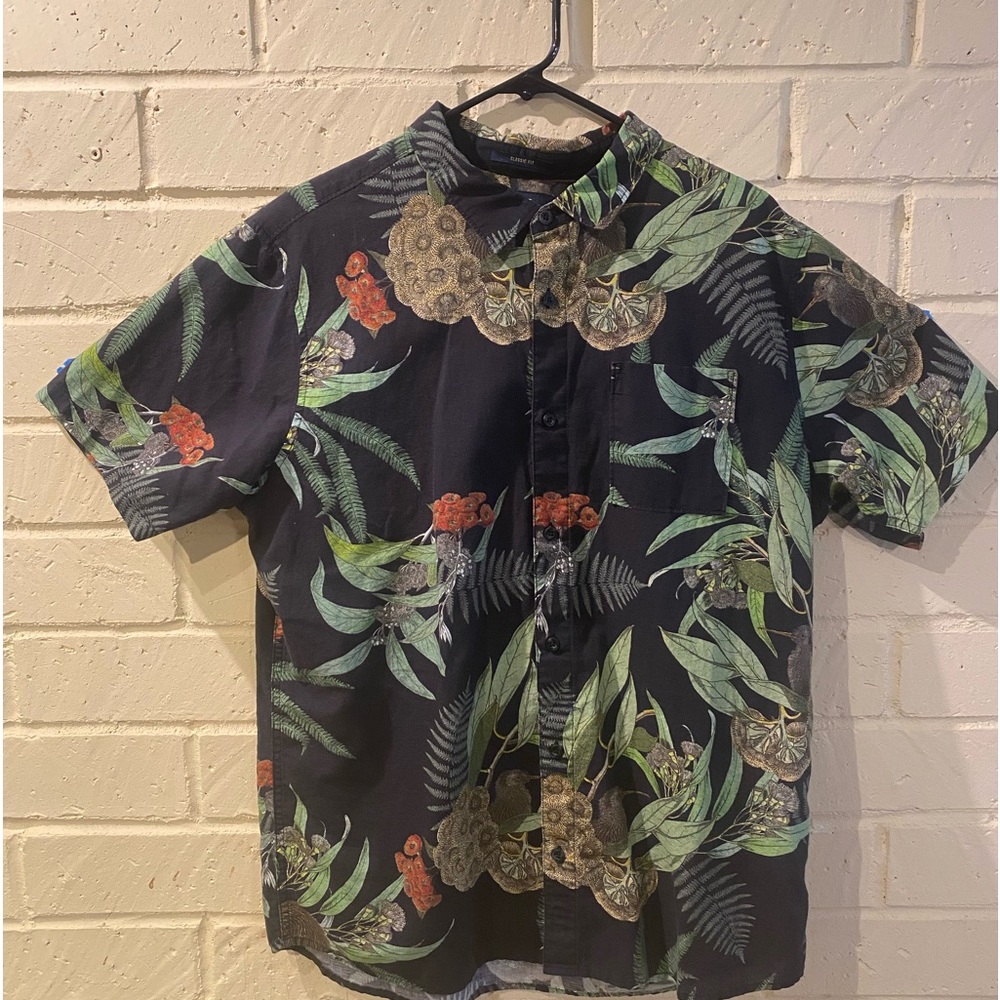 Roark button down.